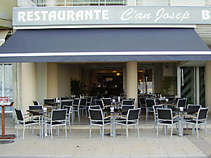 Outside restaurant Ca'n Josep