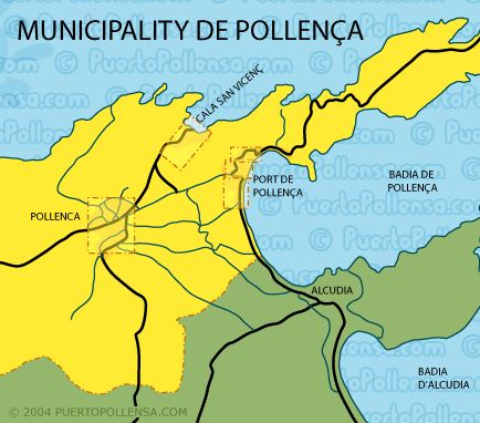 Municipality of Pollenca map