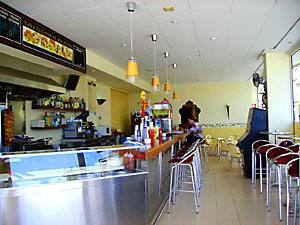 inside Restaurant Taj Doner Kebab, Puerto Pollensa, Mallorca